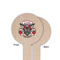 Firefighter Wooden 6" Food Pick - Round - Single Sided - Front & Back
