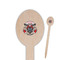 Firefighter Wooden Food Pick - Oval - Closeup