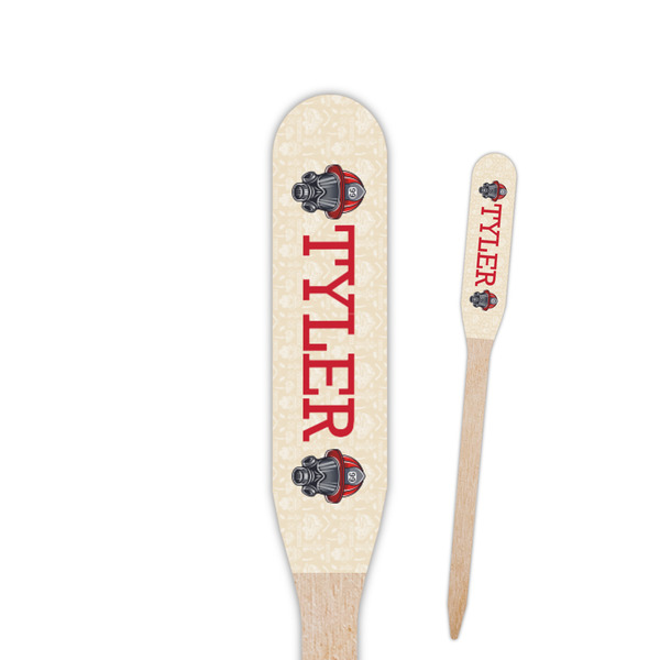 Custom Firefighter Paddle Wooden Food Picks (Personalized)