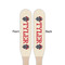 Firefighter Wooden Food Pick - Paddle - Double Sided - Front & Back