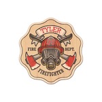 Firefighter Genuine Maple or Cherry Wood Sticker (Personalized)