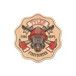 Firefighter Genuine Maple or Cherry Wood Sticker (Personalized)