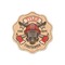Firefighter Career Wooden Sticker - Main