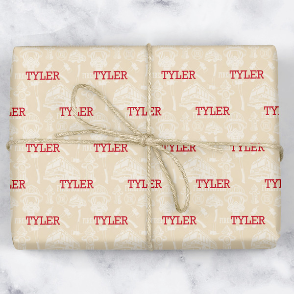 Custom Firefighter Wrapping Paper (Personalized)
