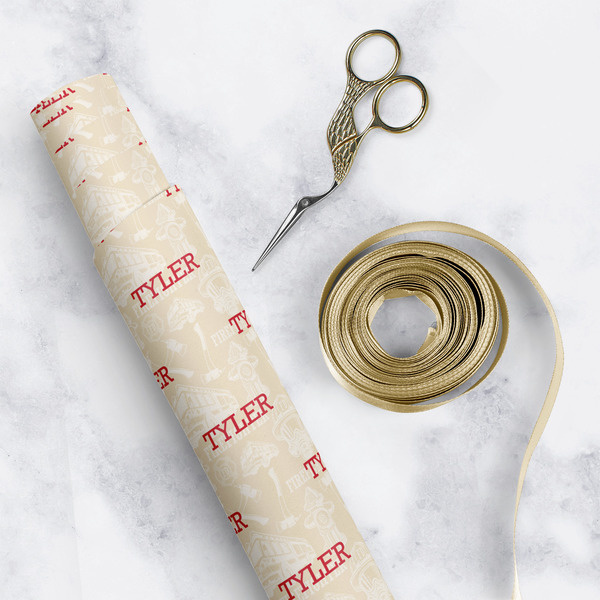 Firefighter Wrapping Paper Rolls - Lifestyle 1