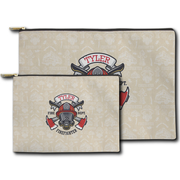 Firefighter Zippered Pouches - Size Comparison