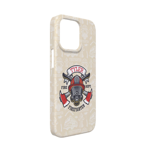 Custom Firefighter iPhone Case - Plastic - iPhone 13 Mini (Personalized)