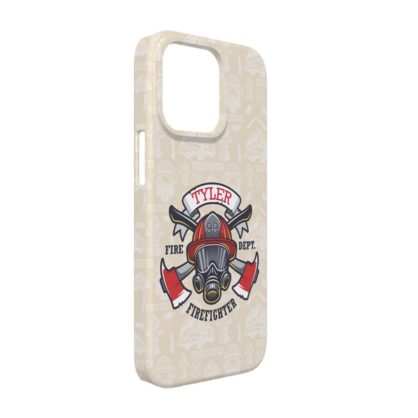 Custom Firefighter iPhone Case - Plastic - iPhone 13 Pro (Personalized)