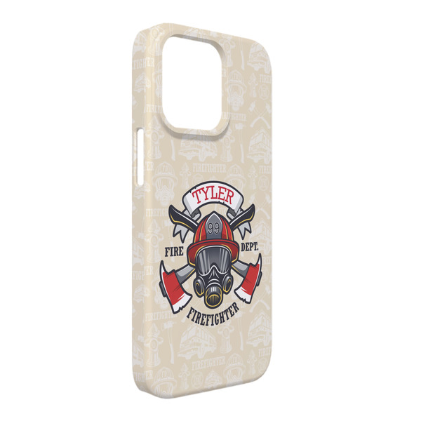 Custom Firefighter iPhone Case - Plastic - iPhone 13 Pro Max (Personalized)