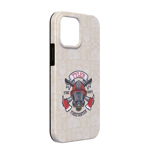 Custom Firefighter iPhone Case - Rubber Lined - iPhone 13 Pro (Personalized)