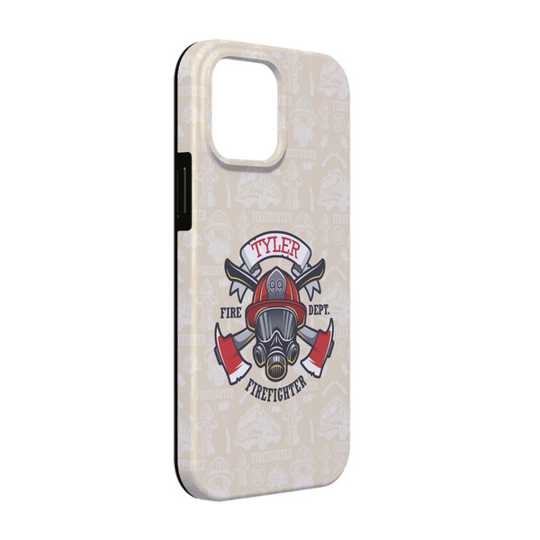 Custom Firefighter iPhone Case - Rubber Lined - iPhone 13 (Personalized)
