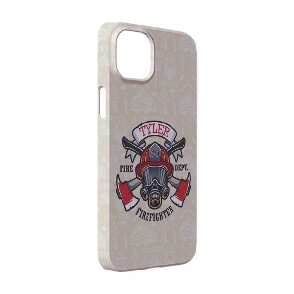 Custom Firefighter iPhone Case - Plastic - iPhone 14 (Personalized)