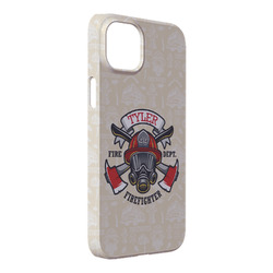 Firefighter iPhone Case - Plastic - iPhone 14 Plus (Personalized)