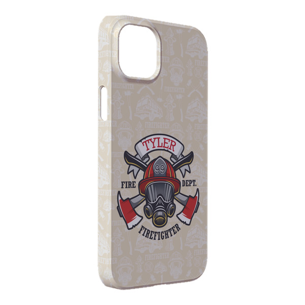 Custom Firefighter iPhone Case - Plastic - iPhone 14 Pro Max (Personalized)