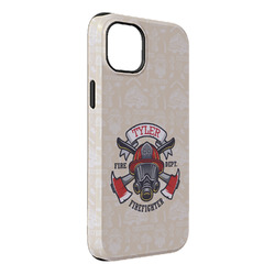 Firefighter iPhone Case - Rubber Lined - iPhone 14 Pro Max (Personalized)