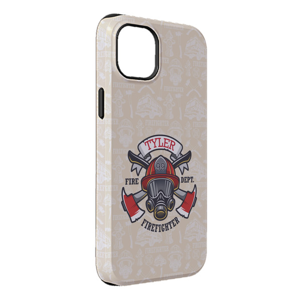 Custom Firefighter iPhone Case - Rubber Lined - iPhone 14 Pro Max (Personalized)