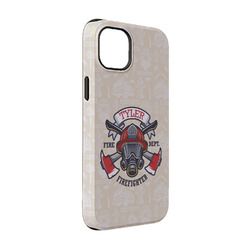 Firefighter iPhone Case - Rubber Lined - iPhone 14 (Personalized)