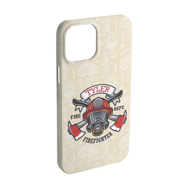 Custom Firefighter iPhone Case - Plastic - iPhone 15 (Personalized)