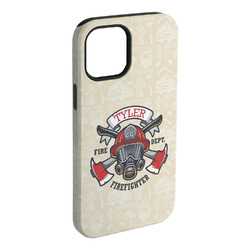 Firefighter iPhone Case - Rubber Lined - iPhone 15 Plus (Personalized)