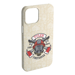 Firefighter iPhone Case - Plastic - iPhone 15 Pro Max (Personalized)