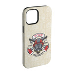 Firefighter iPhone Case - Rubber Lined - iPhone 15 Pro (Personalized)