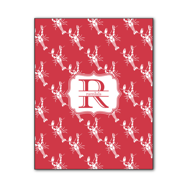 Custom Crawfish Wood Print - 11x14 (Personalized)