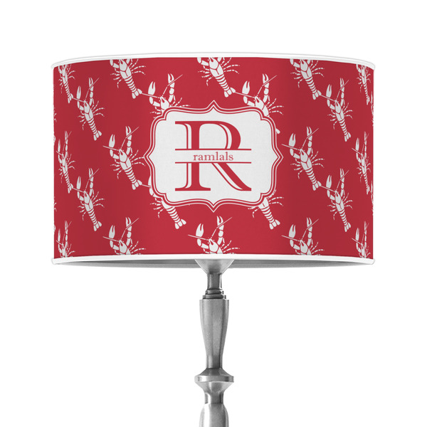 Custom Crawfish 12" Drum Lamp Shade - Poly-film (Personalized)
