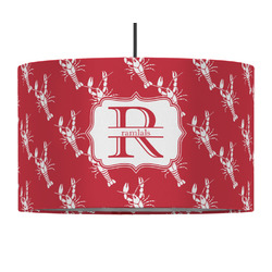 Crawfish 12" Drum Pendant Lamp - Fabric (Personalized)