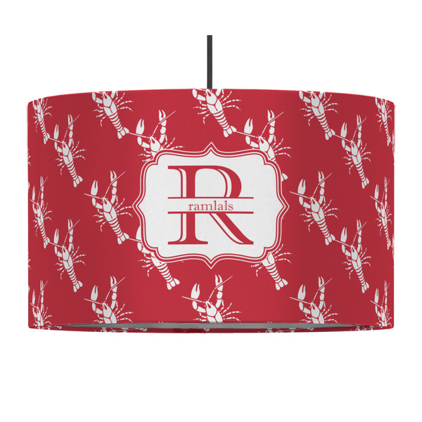 Crawfish 12" Drum Lampshade - PENDANT (Fabric)