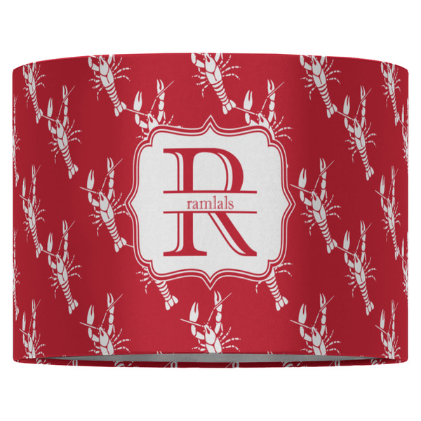 Crawfish 16" Drum Lampshade - FRONT (Fabric)