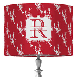 Crawfish 16" Drum Lamp Shade - Fabric (Personalized)