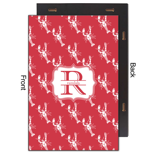 Crawfish 20x30 Wood Print - Front & Back View