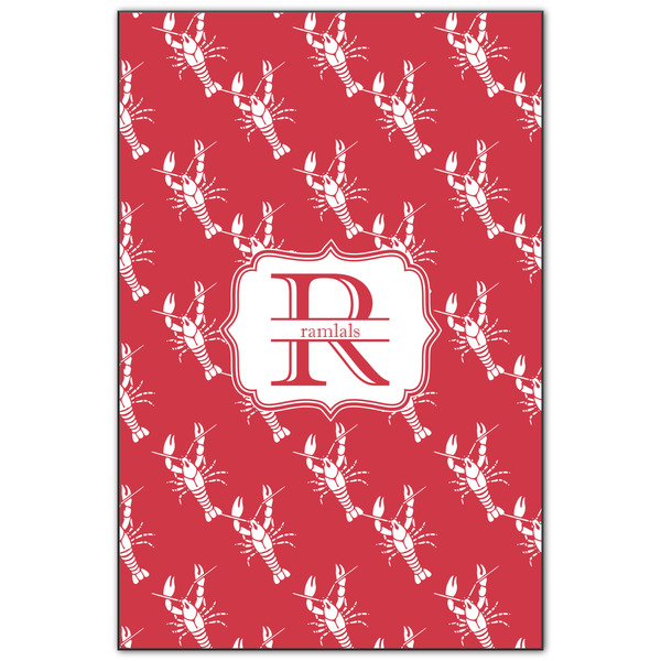 Custom Crawfish Wood Print - 20x30 (Personalized)