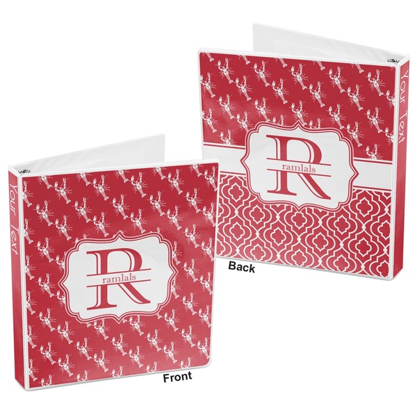 Crawfish 3-Ring Binder Front and Back