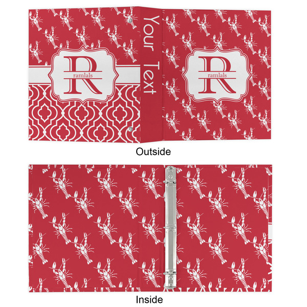 Crawfish 3 Ring Binders - Full Wrap - 1" - APPROVAL