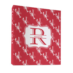 Crawfish 3 Ring Binder - Full Wrap - 1" (Personalized)