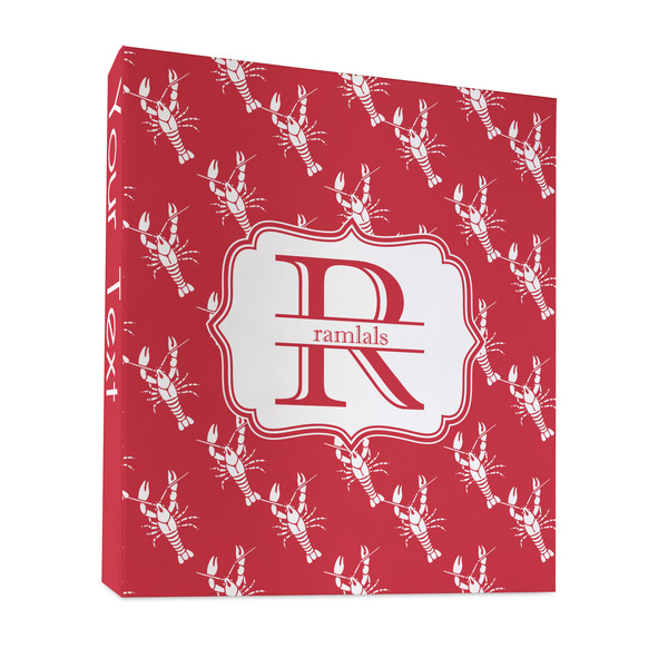 Crawfish 3 Ring Binders - Full Wrap - 1" - FRONT