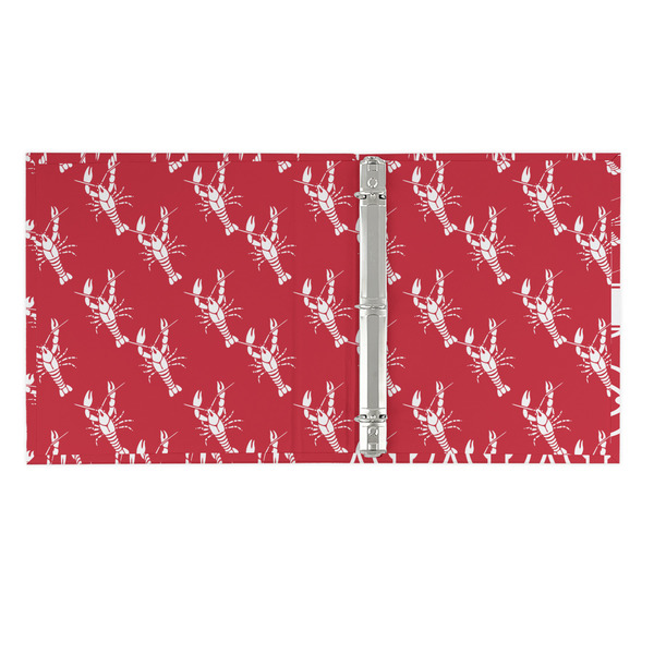 Crawfish 3 Ring Binders - Full Wrap - 1" - OPEN INSIDE