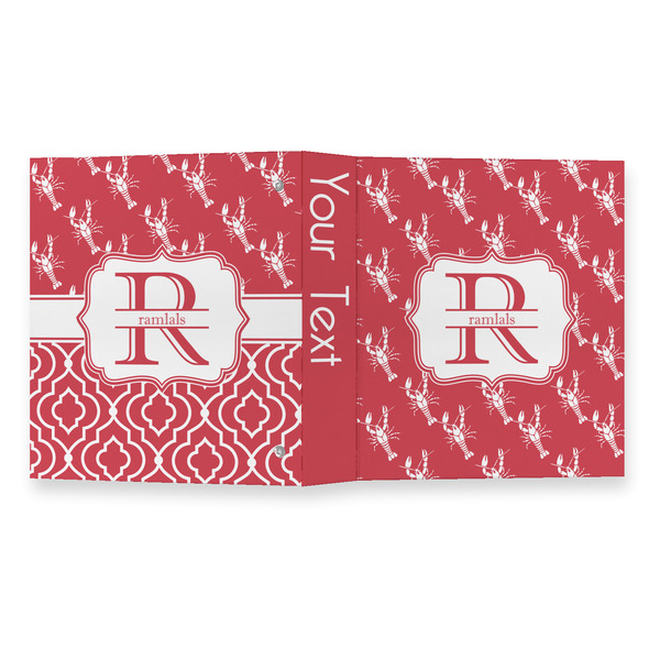 Crawfish 3 Ring Binders - Full Wrap - 1" - OPEN OUTSIDE