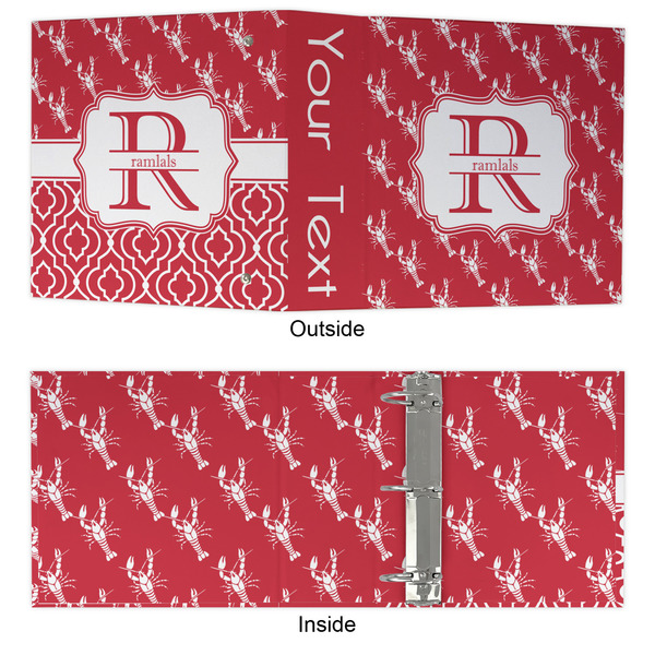 Crawfish 3 Ring Binders - Full Wrap - 3" - APPROVAL