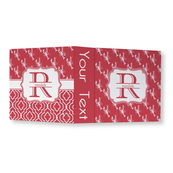 Crawfish 3 Ring Binders - Full Wrap - 3" - OPEN OUTSIDE