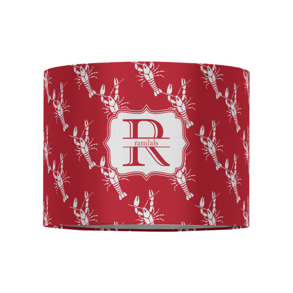 Crawfish 8" Drum Lampshade - FRONT (Fabric)