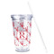 Crawfish Acrylic Tumbler - Full Print - Front straw out
