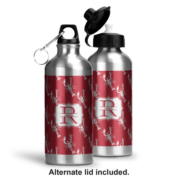 Crawfish Aluminum Water Bottle - Alternate lid options