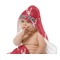 Crawfish Baby Hooded Towel on Child