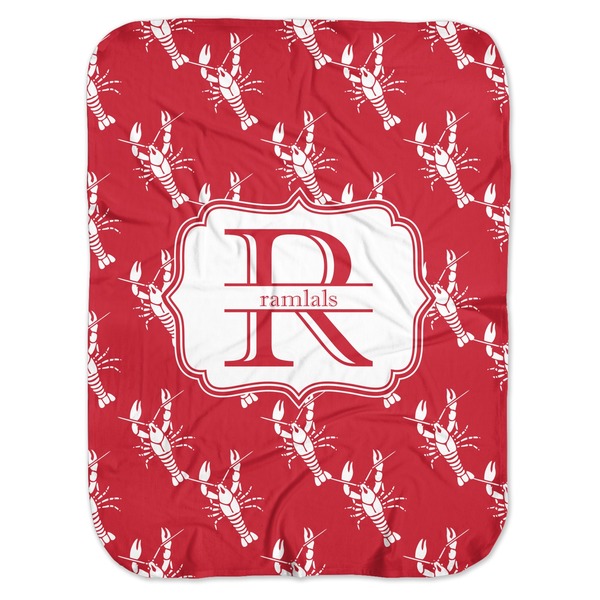 Custom Crawfish Baby Swaddling Blanket (Personalized)