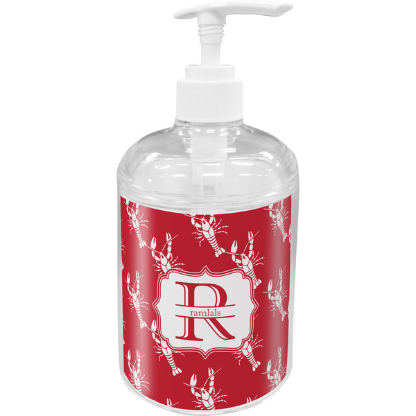Custom Crawfish Acrylic Soap & Lotion Bottle (Personalized)