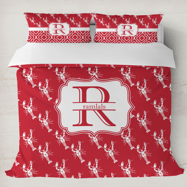 Custom Crawfish Duvet Cover Set - King (Personalized)