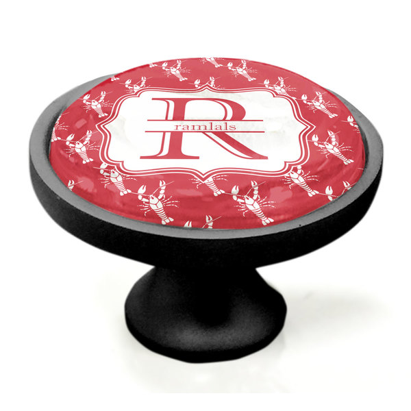 Crawfish Black Custom Cabinet Knob (Side)