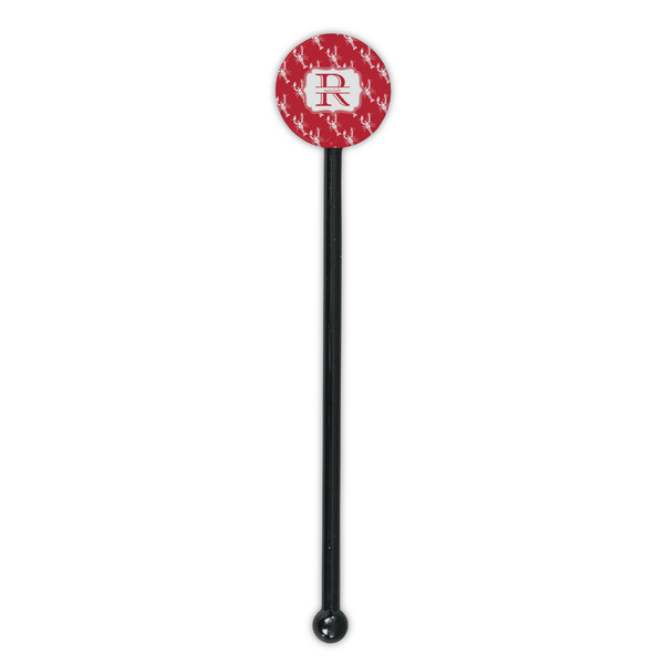 Crawfish Black Plastic 5.5" Stir Stick - Round - Single Stick